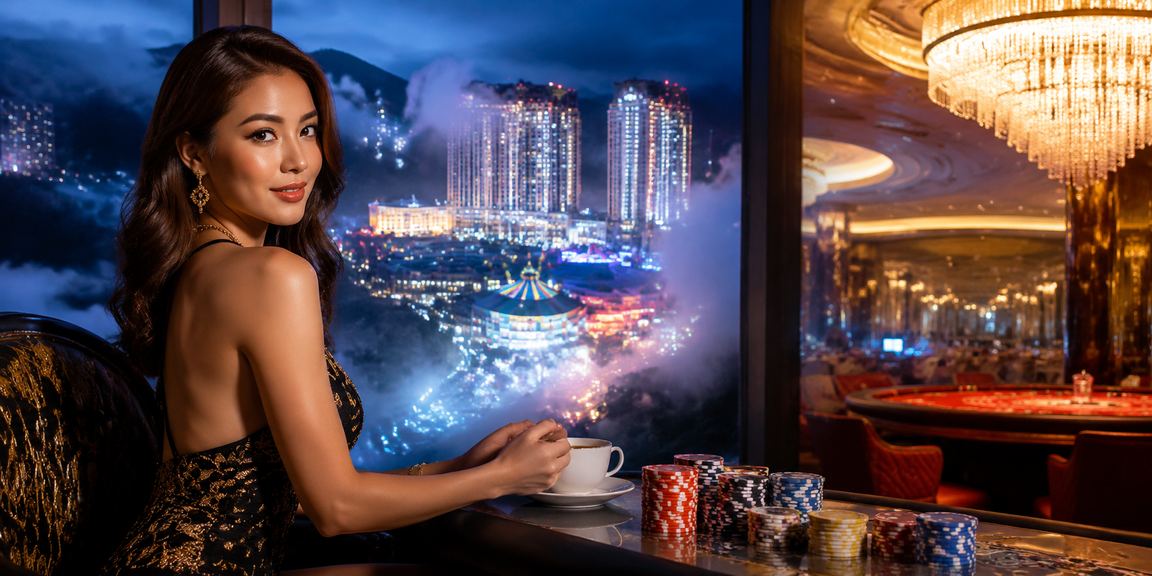 Suasana kasino di Genting Highlands dengan bonus cashback untuk pemain baccarat Malaysia